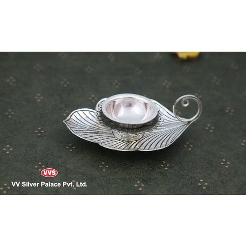 Oxidised Silver Diya