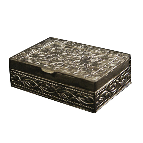 Oxidised Traditional Nathdwara Silver Box
