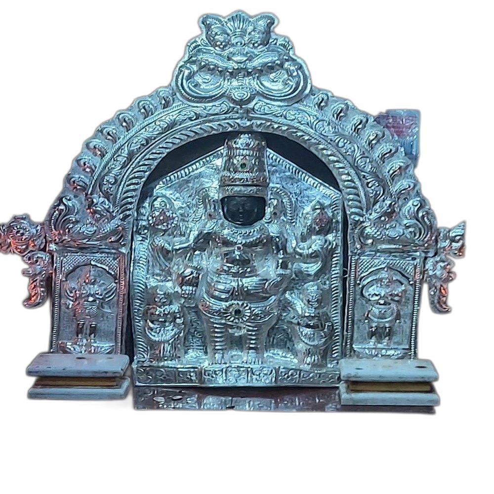 Polished 4 Ft Silver Plated God Idols