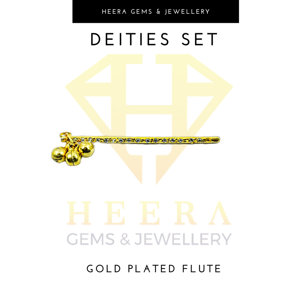 HGJ Silver Flute For Idols ( Krishna ) Worship Items