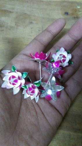 Silver Flower for Puja and Ashtotham (Weight: 4.5 Gram, Purity - 78%Silver)