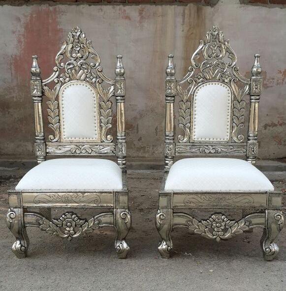 German silver chair
