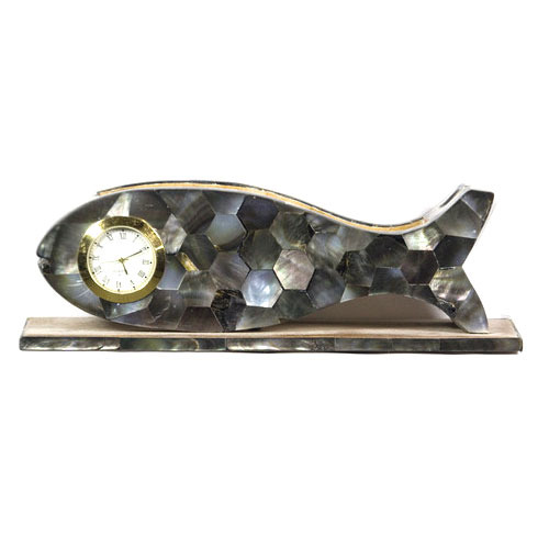 Black Silver Fish Pen Holder