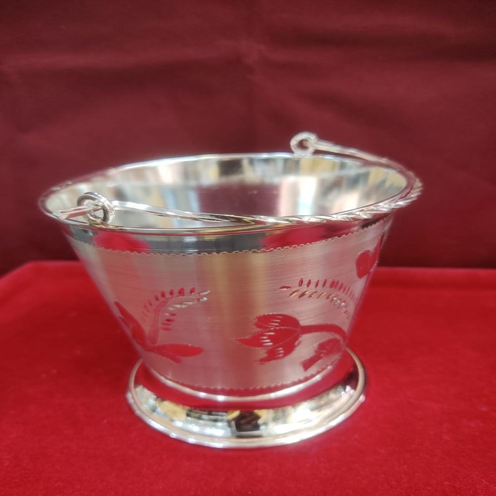 Polished Silver Bucket