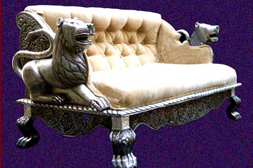 Silver Sofa Set