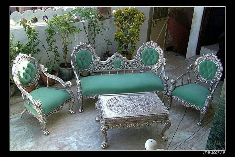 Silver Sofa Set Silver Furniture