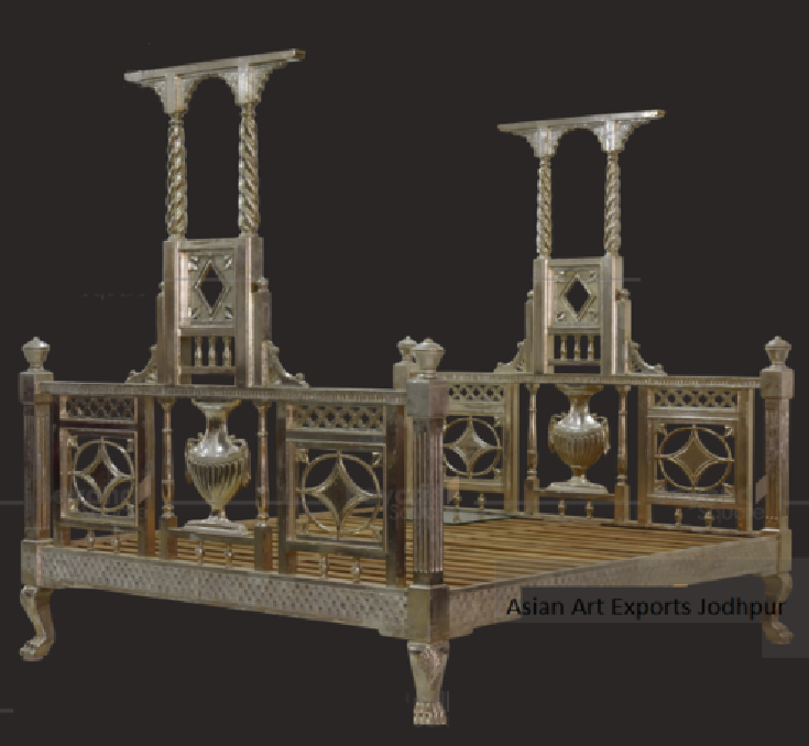 Silver Inlay Bed