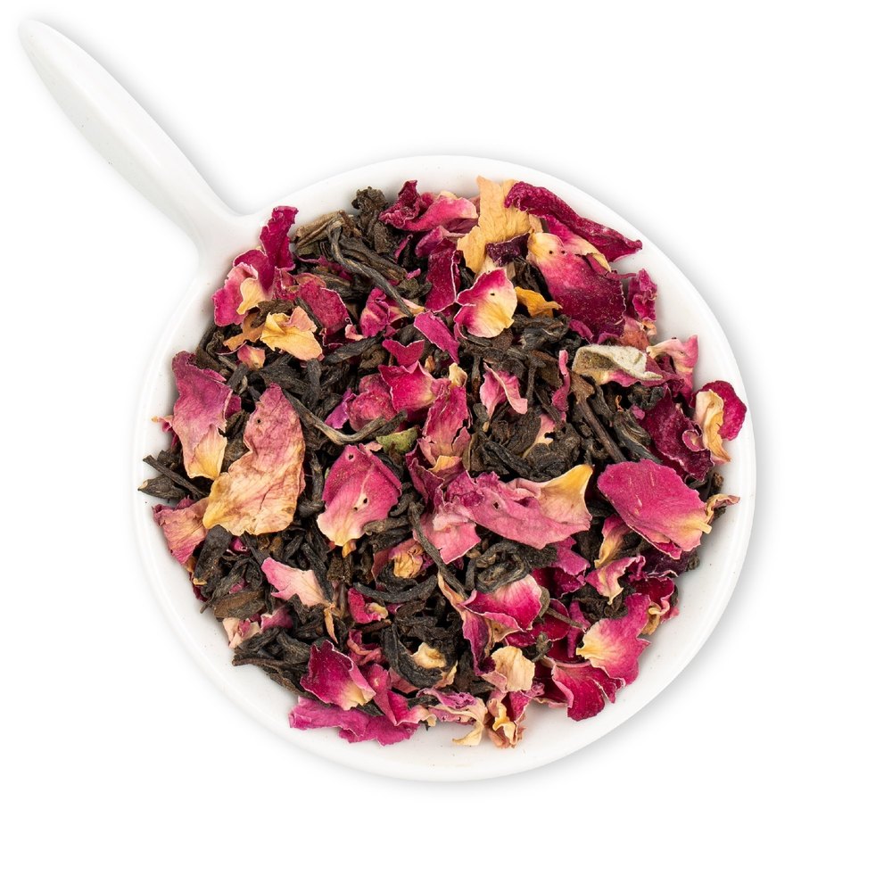 Blended Rose Black Tea, Leaves, Customizable