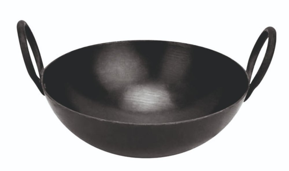 Round Mild Steel Kadai, Size: 19 cm (diameter), Capacity: 5 kg