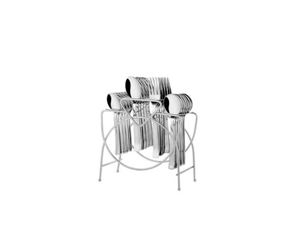Prmium STEEL 24 Pcs Cutlery Set With Stand, For Kitchen