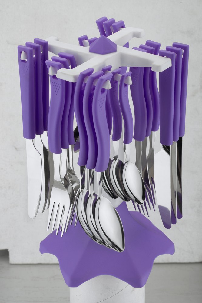 Purple Cutlery Set