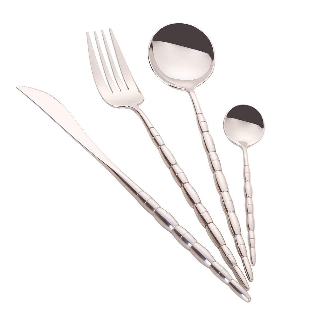 Silver Chrome 4 Pece SS Kitchen Cutlery, For Home