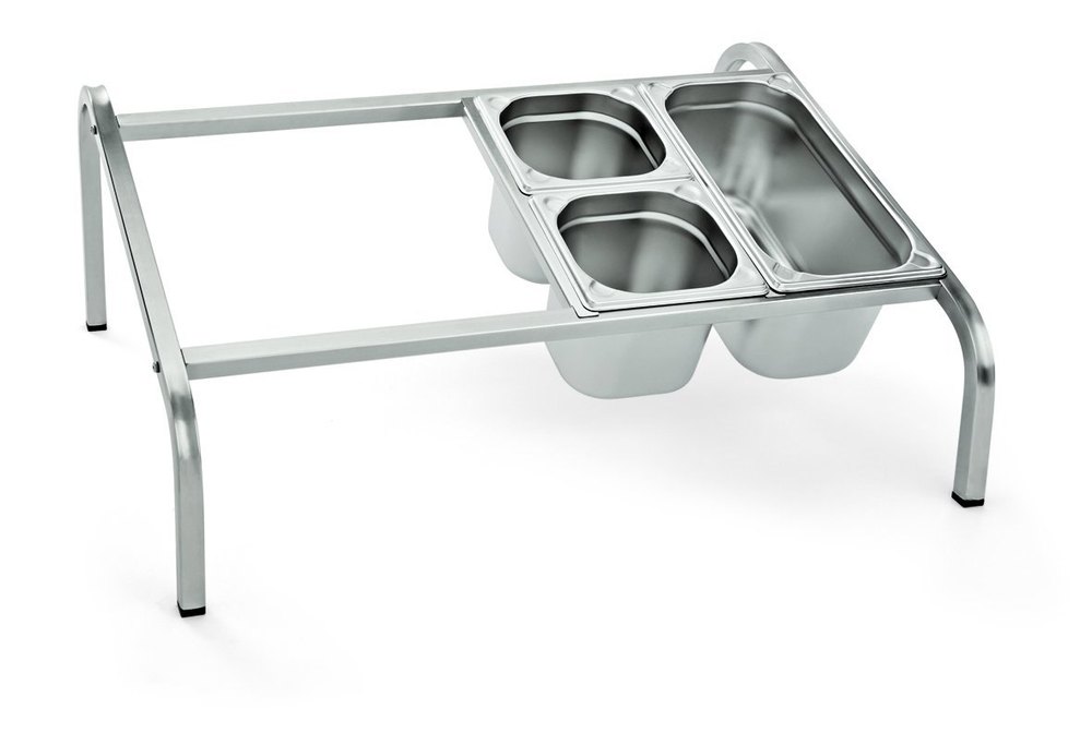 Rectangular Stainless Steel GN Pan Stand Cutlery Bin Holder