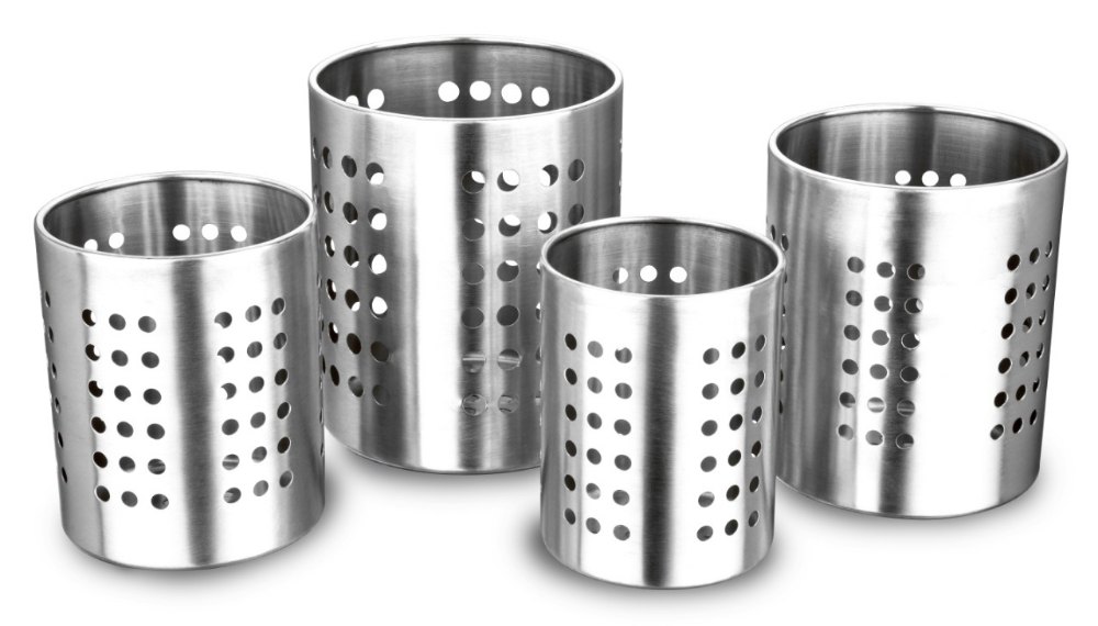 Kartik Industries Silver Stainless Steel Cutlery Holder, For Kitchen Use