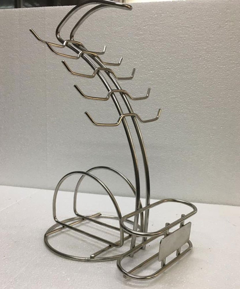 Standard One Piece Stainless Steel Cutlery Stand, For Kitchen, Size: 3 X 3 Inch
