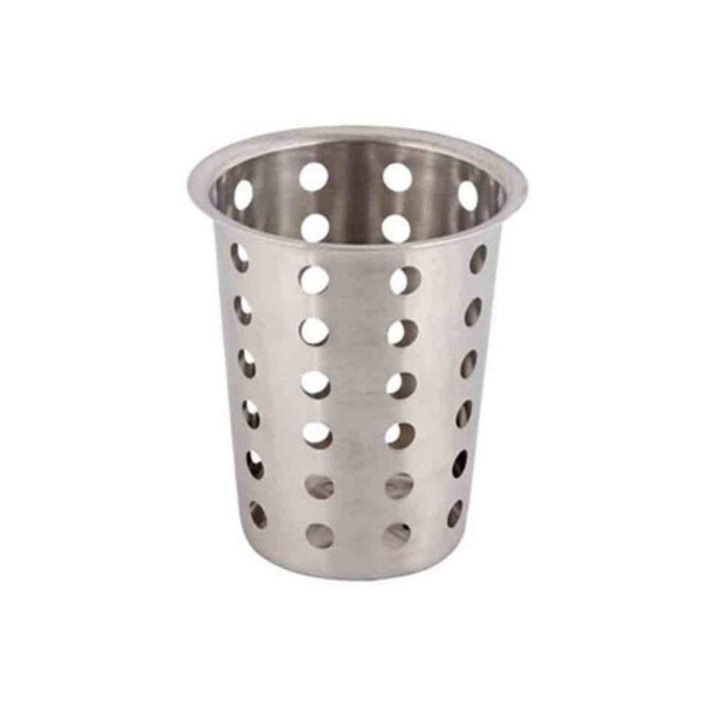 Bhal Gray Stainless Steel Cutlery Holder, For Home, Round