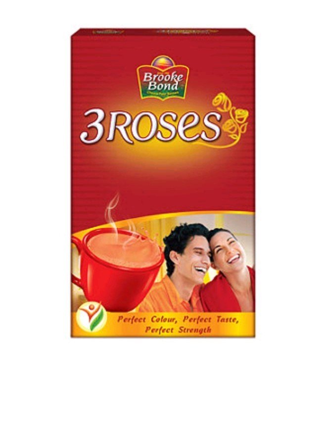 Brooke Bond 3 Roses Tea, Packaging Size: Box