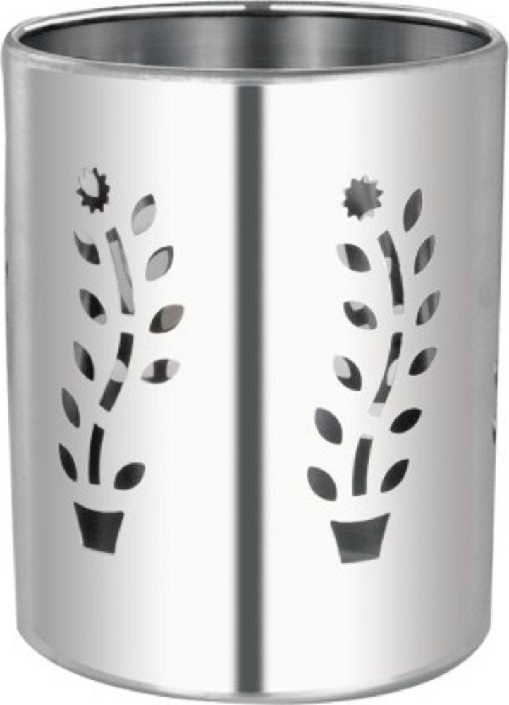 Stainless Steel Round Cutlery Stand Holder, For Home
