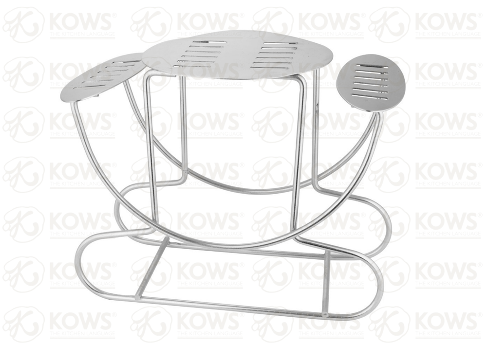 Kows SS Round Plate Cutlery Stand