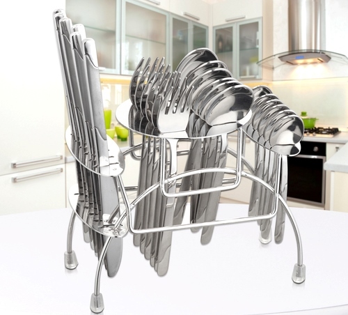 Stallion Silver Stainless Steel Flatware, For Home