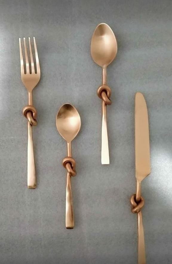 Rose gold 4 Stainless Steel Flatware
