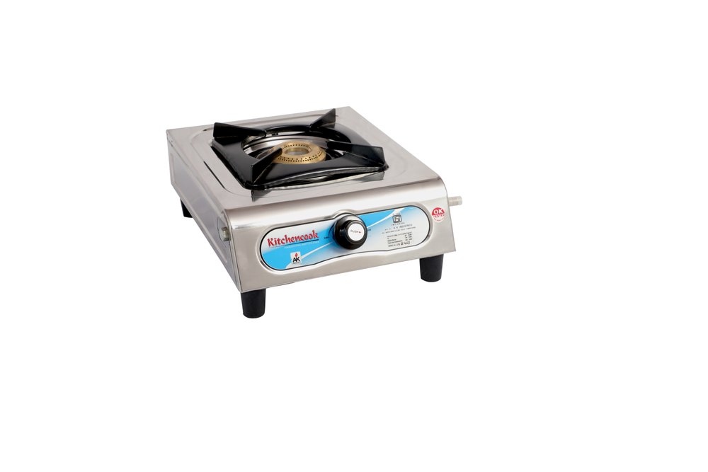 LPG Single Burner Pearl Gas Stove, Manual Ignition, Stainless Steel Body, For Kitchen