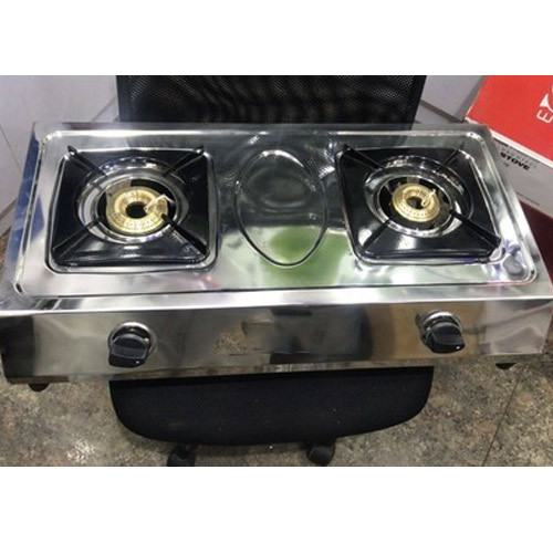 Surya/ akai Stainless Steel Two Burner Gas Stove