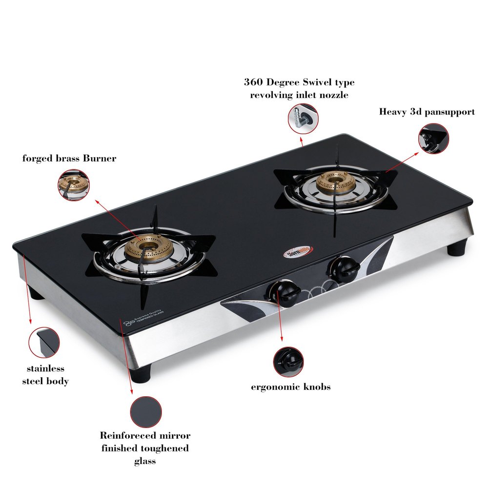 Hornbills Two Burner Gas Stove