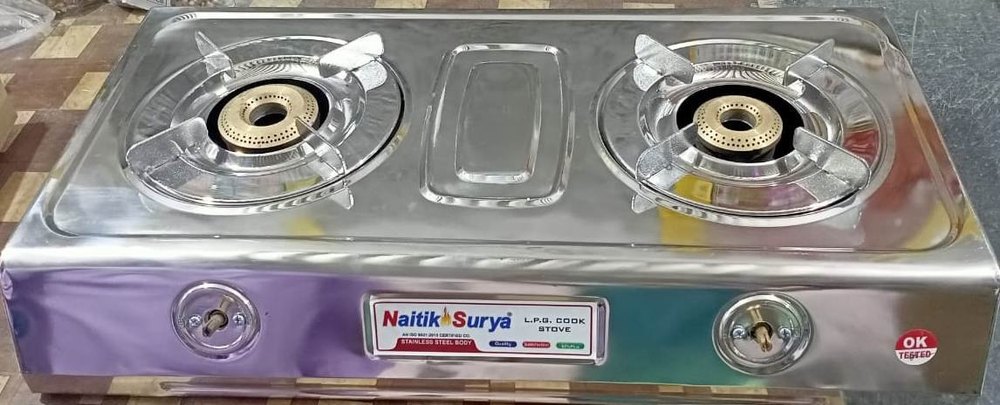 Prestige LPG Gas Stove Super King VS2, Stainless Steel
