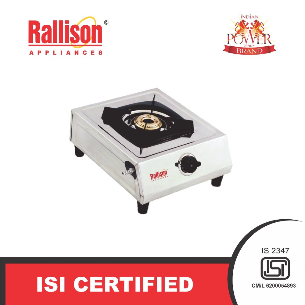 1 Stainless Steel Lpg Single Burner Gas Stove, Model Name/Number: Gem