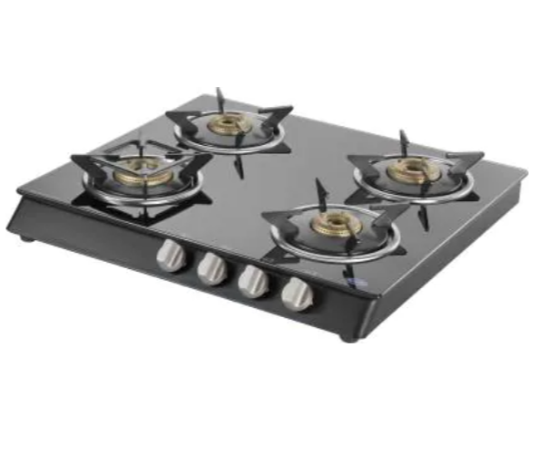 Toughened Glass Four Burner Gas Stove