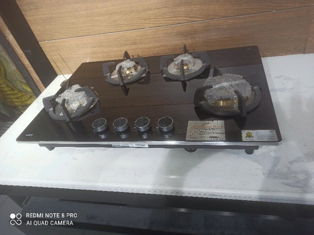 Toughened Glass Kaff Stove 4 Burner