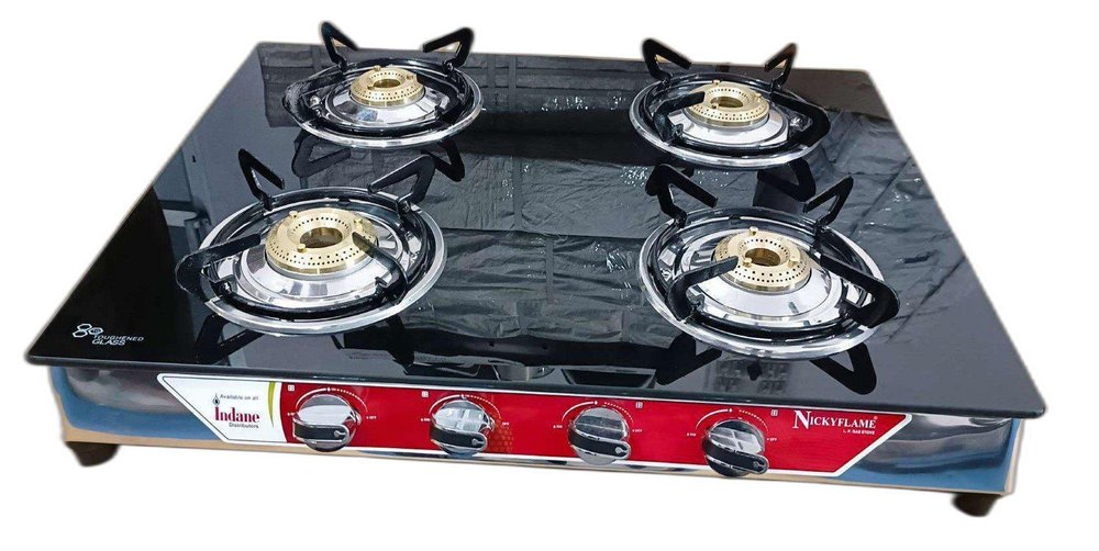 Glass 4 Burner Stove