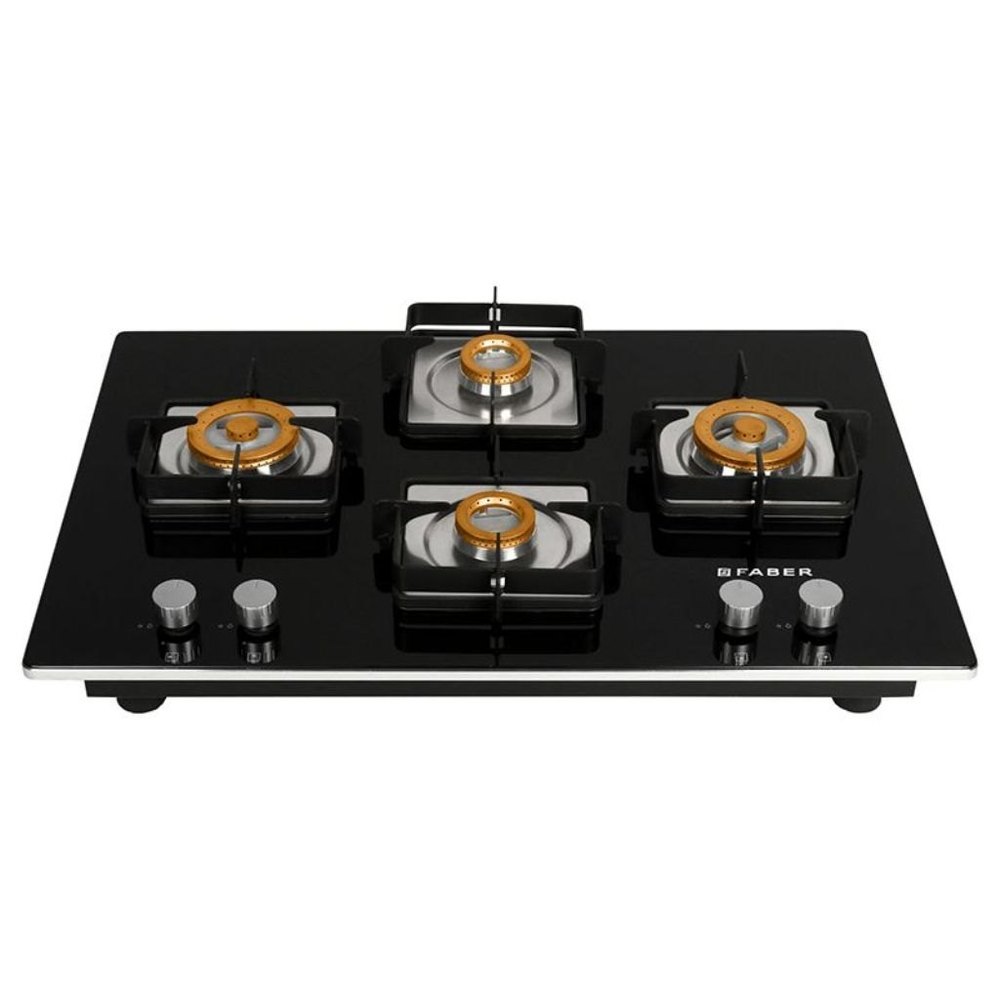 Faber HTG 754 CRS BR CI Gas Stove, 4 Burner