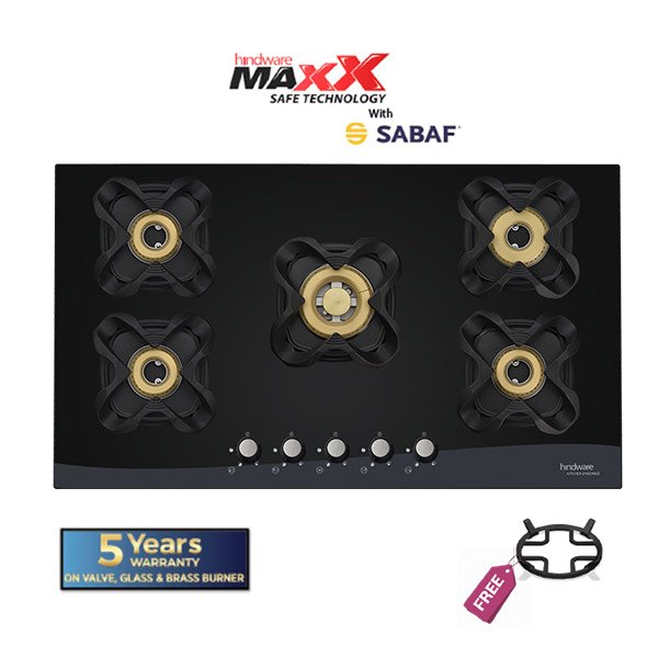 Hindware Tulip 5b 90 Cm Built In Hob, Size: 825x475 mm