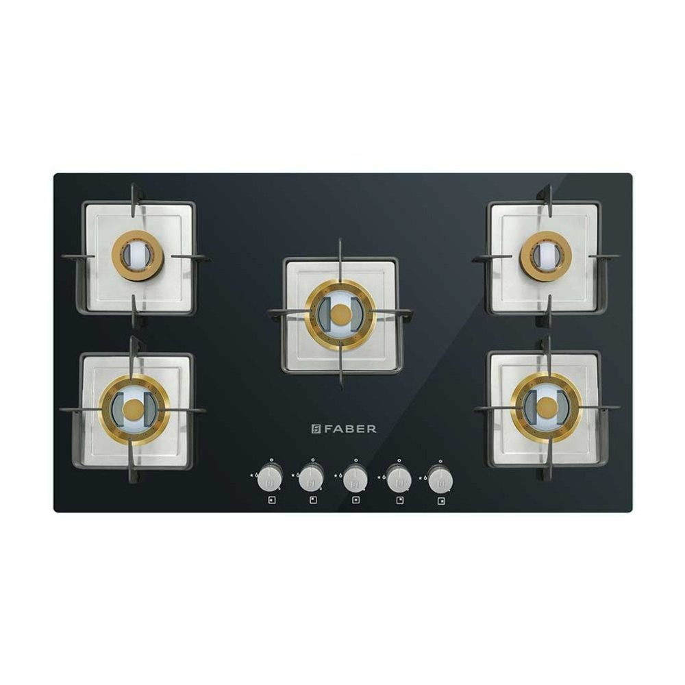 Brass Faber HTG 905 CRS BR CI Gas Hob