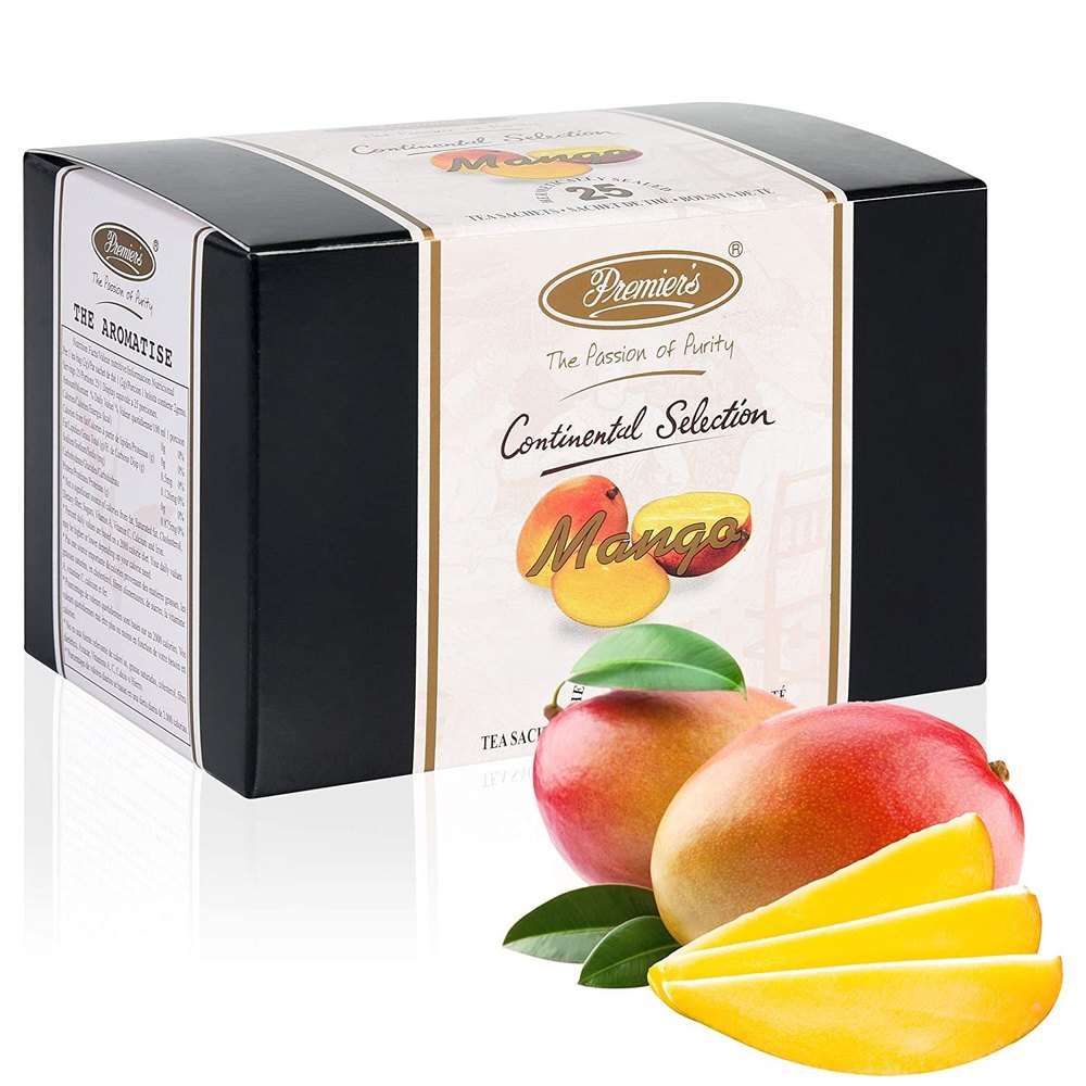 Premiers Mango Flavoured Tea, Tropical Fruit Tea, 25 Tea Bags, 50 GMS, No additives