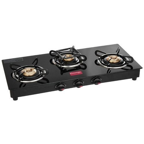 3 Burner Manual Gas Stove, For Kitchen