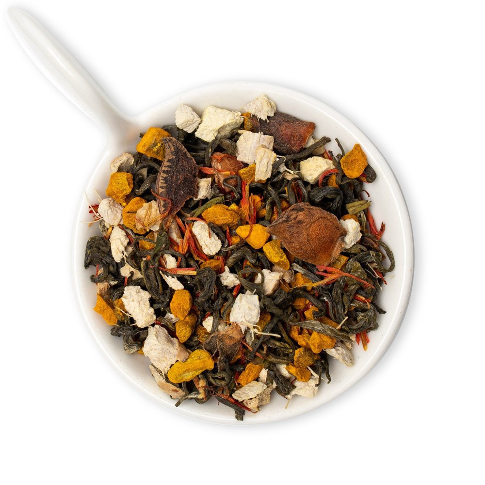 In- Organic Orange Turmeric Green Tea, Leaves
