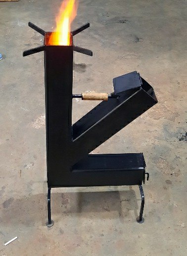 1 Rocket Stove Burner, For Gardening