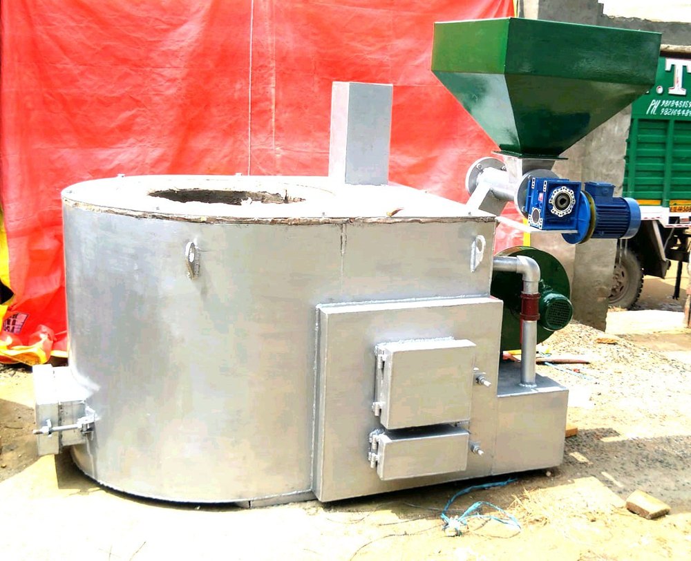 Aluminium Almunium Melting Biomass Pellets Furnace Bhatti, Material Loading Capacity (t): 300 To 600kg