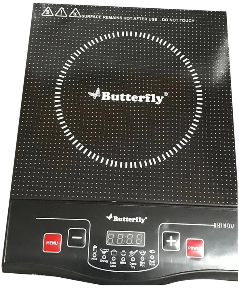 Butterfly 1600 Watt Induction Cooktop with Soft Touch Push Button