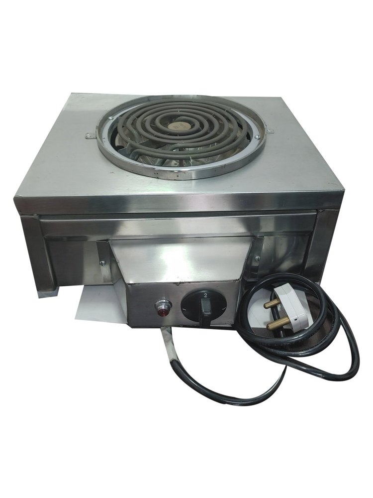 Stainless Steel Electric Coil Stove, Size: 30.5X30.5X12.7cm