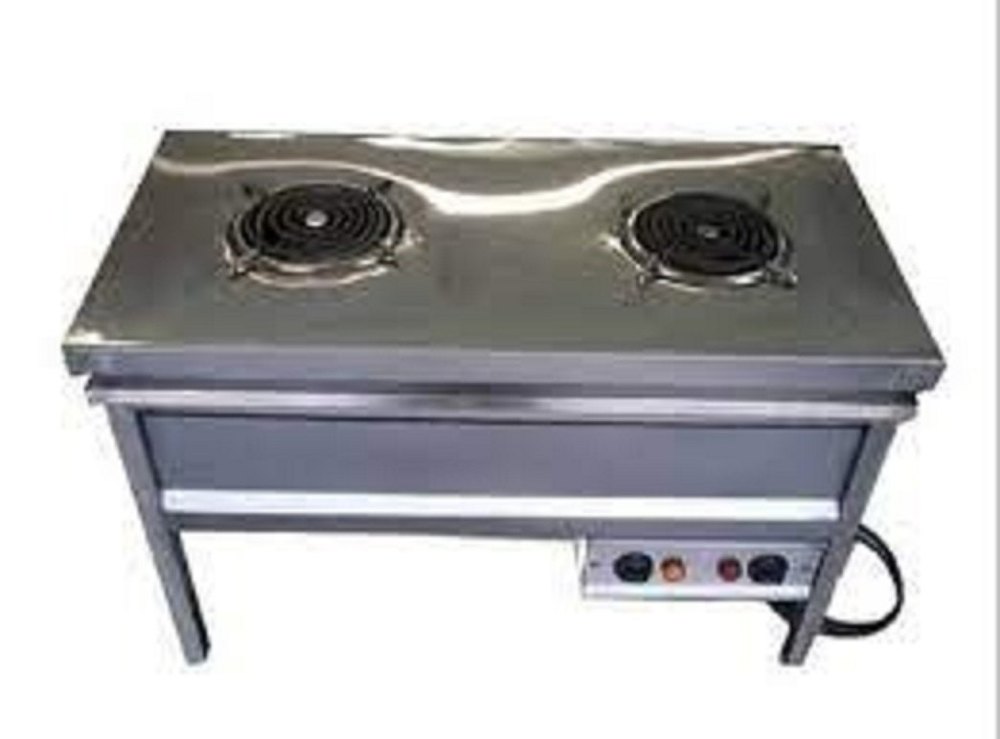 Silver Stainless Steel Commerical Electric Stove, For Cook/Bake/Grill