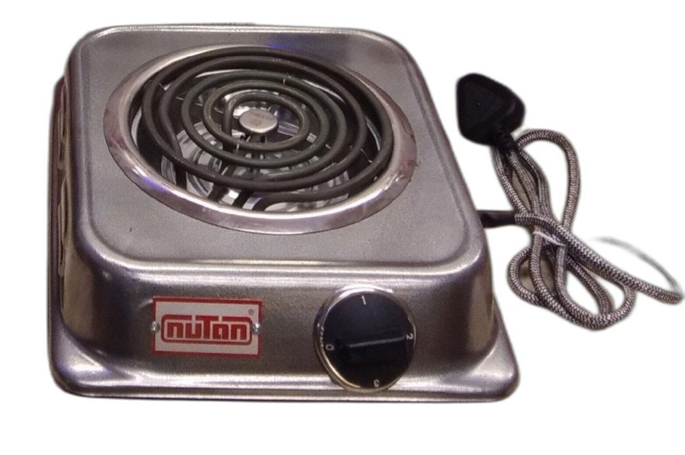 Silver Stainless Steel Electric Cooking Coil Stove