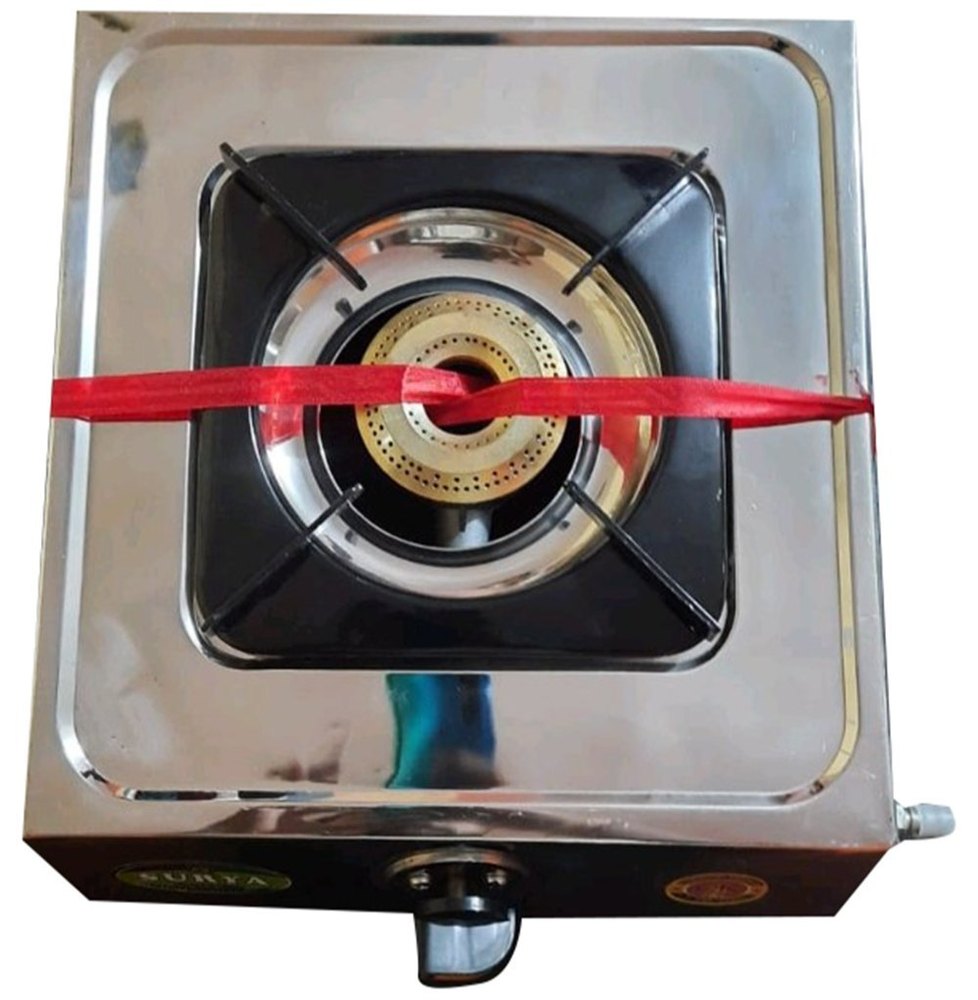 Stainless Steel Mini Gas Stove, Dimension: 30x30x15cm