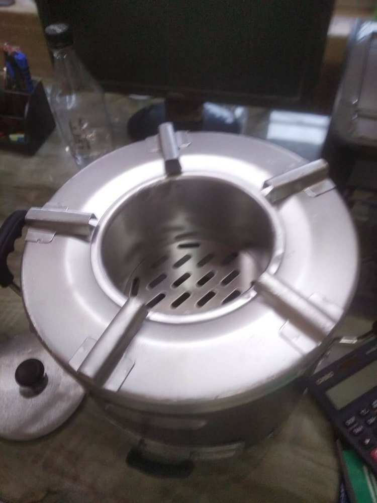 Black Mild Steel Camping MS charcoal cooking stove