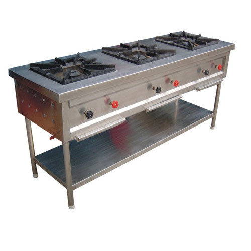 Hariom Equipments Three Burner Gas Stove