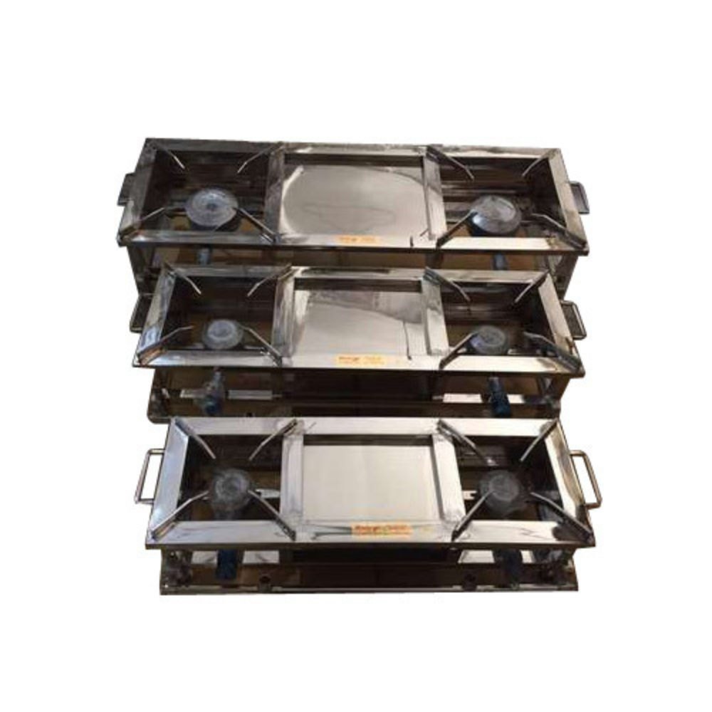 Mishra\'s SS Commercial Double Stove 12x36x9