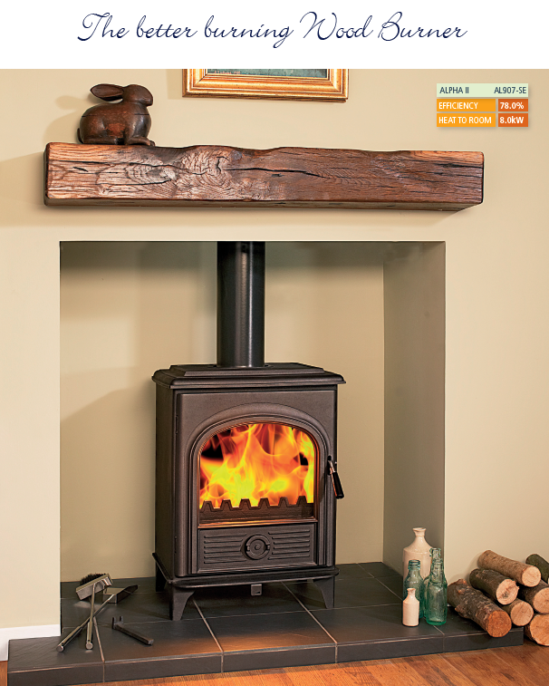 Horseflame Alpha Wood Burning Stove, Size: 5 Kilowatt